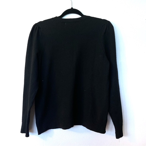 Black Size Large Graphic Beaded Sweater - Picture 6 of 7